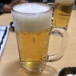 なかま家 - 生ビール(中)