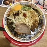 Menya Hishio - 「紀州湯浅吟醸醤油ラーメン(生卵+もやし)」(946円税込)