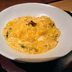 銀座すがの - かに玉、すっぽんのペラ入り