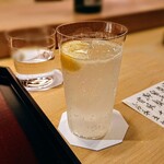 銀座すがの - レモンサワー