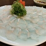 魚屋ひでぞう  - 活け〆穴子薄造り