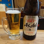 Kashin En - 瓶ビールのグラスがミニジョッキ風、これイイね！