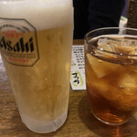 Miyamotoya - 生ビールとウーロン茶
