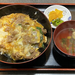 えびらそば - 他人丼･お吸物･漬物