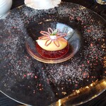 cafe Ondo - デセール　a.４種ベリーのスープ仕立て 練乳のグラス