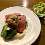 仙人掌 - 主菜(大分県産黒毛和牛ランプのロースト)