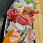 居酒屋 一 - 特盛上刺身定食1760円の刺盛