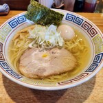 Good Day Ramen 千夏8 - ホタテとカニの塩そばに味玉トッピング