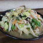 味よし - ちゃんぽん大盛り・・・和風テイストでありながら、インパクト大な塩分と脂濃さ・・・