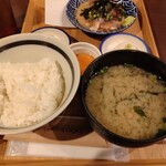 トーキョーアジフライ - ご飯＆味噌汁＆味変アイテム＆胡麻鯵