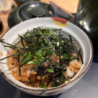 まるや本店 東京ミッドタウン店 - 2杯目は薬味を乗せて