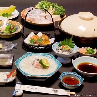 Natural tiger blowfish finest course…13,200 yen to 26,000 yen