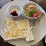 morning&lunchふらいぱん - モーニングセット(チーズトースト＋200円)