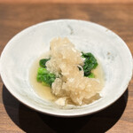 薪鳥新神戸 - 菜の花のみぞれ和え