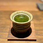 薪鳥新神戸 - あおさの茶碗蒸し