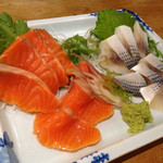 喜作 - サーモンと小鰭のお造り