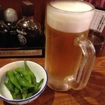 魚河岸えびす - 生ビール＆枝豆