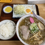 Ajino Gojuuban - ラーメン定食(塩・モヤシ・こってり)