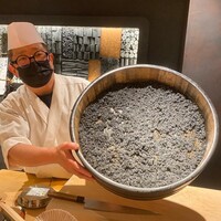 麻布 黒しゃり - 