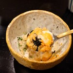 島津 - 下のシャリと黄身醤油とよく和えて