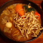 ガラク - 牛すじ大根とごぼうのスープカレー