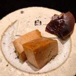 島津 - 余市の鮟肝と小玉西瓜の奈良漬