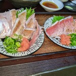 まるさん松本 - 金目鯛、ノドグロ刺し身