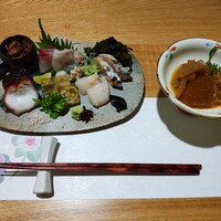 鮨処 北の華 - 刺身盛り合わせ