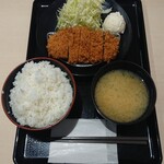 Matsunoya - ロースかつ定食(トッピングポテトサラダ)