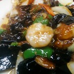 新シン - なすとえび炒め 接写