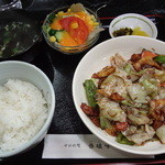 香鑪峰 - 豚肉とキャベツの味噌炒め　860円　Ａセット　330円