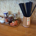 煮干中華 あさり - 中華そば　あさり　カウンター