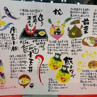 入道 - コースのお品書き。キレイです。