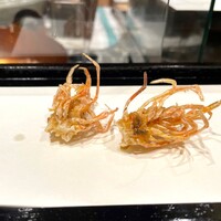 天ぷら 福たろう - 車海老 頭 (金星印 純正胡麻油)