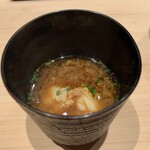 鮨 行天 - 伊勢海老の味噌汁