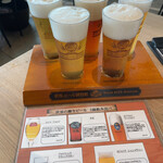 世界のビール博物館 大名古屋ビルヂング店 - ５種飲み比べセット。詳しい説明もあって良かったです。