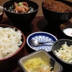 海山亭いっちょう - ミニ海鮮漬け丼とミニソースカツ丼と小うどんセット