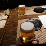 海鮮 イタリアンバル ルチアーノ - 今回は特別にジョッキで乾杯！