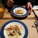 海鮮 イタリアンバル ルチアーノ - ポルチーニ茸がたっぷり入って美味しいなぁ～‼️