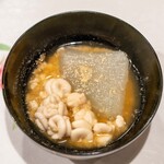 うを徳 - 2023.1 斜里産雲子と淀大根の合わせ味噌椀