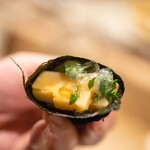 うを徳 - 2023.1 手巻き（鹿児島産筍、秋田産蕗味噌、愛媛産のれそれ）