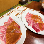 龍園 - 手前Aカルビ･奥カルビ(^▽^*)