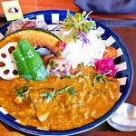 ヤミーズ ダイナー - 発酵梅カリー+素揚げ野菜