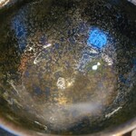 蒼 - ①真鯛(愛媛県宮窪産、1.7kg、雄、神経〆、藤本さん)コンソメ
      来島海峡では海老・蟹をメインに食べ滋味が深いので、骨と身から取った純化された真鯛コンソメはより滋味が深く、香りさえ美しい