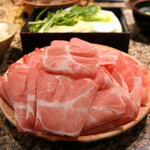 しゃぶ亭 - メガ豚定食(豚肉400g 1,958円)