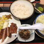 Gyuutan Sumiyaki Rikyuu - 〆の定食。デザートや小鉢はなくてもいいかな？