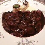 レストラン コバヤシ - フランス産コルヴェール(青首鴨)のロースト ソースサルミ(内臓風味の赤ワインソース)