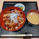 茨城もりの市場食堂 - ローズポークの炙り豚丼並盛　1000円税込