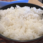 料理 萬口 - 結構なごはんの量ですが、あっという間にぺろっと食べられちゃいます