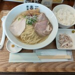 麺屋 春花 - 淡麗塩麺＋鶏茶漬